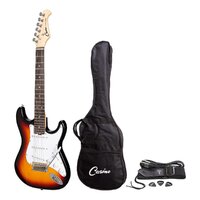 Casino ST-Style Short Scale 3/4 Size Electric Guitar Set Trans Sunburst
