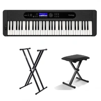 Casio Casiotone CTS400 61-Key Keyboard + BBT Keyboard Stand and Stool