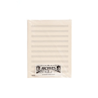 Archives Double-Folded Manuscript Paper Sheets, 10 stave, 24 Sheets
