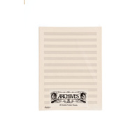 Archives Double-Folded Manuscript Paper Sheets, 12 stave, 24 Sheets