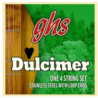 GHS Dulcimer Loop ends Stainless Steel Strings 4-String  Set Medium D20M