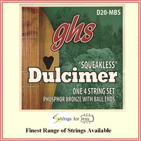 GHS D20-MBS Ball-End Plain/Phosphor Bronze Squeakless Lap Dulcimer Strings
