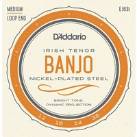 D'Addario EJ63i Nickel Irish Tuning Tenor Banjo Light Strings 12 - 36