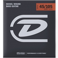 Dunlop DBN45105S Nickel Wound 4-string Short Scale Bass Strings - .045-.105