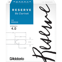 D'Addario Reserve Bb Clarinet Reeds, Strength 4.0, 10-pack