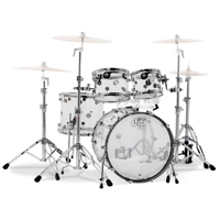 DW Design Acrylics 22/10/12/16 4pc Drum Shell Pack – Clear