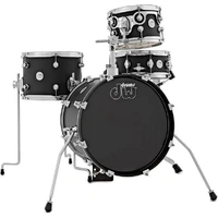 DW DESIGN SERIES 16" 4PC MINI-PRO DRUM KIT - SATIN BLACK - DDLM1604BL