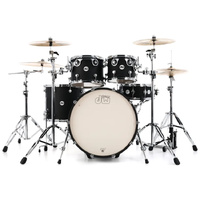 DW Design Series 5-piece Shell Pack - Satin Black Inc Snare