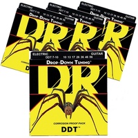 4 X DR Drop-Down Tuning DDT Medium Electric Guitar String Set 7-String 10 - 56 