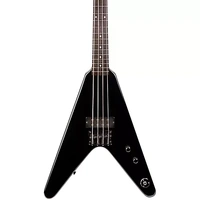 Dean Guitars Metalman Flying V Electric Bass Guitar - Black