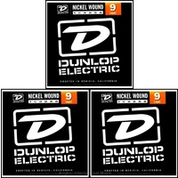 3 sets Dunlop DEN0942 Light Electric Guitar Strings 9 - 42 Sale Price