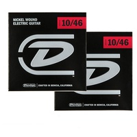 2 Sets Dunlop Nickel Plated Steel Electric Guitar Strings - Medium 10 - 46