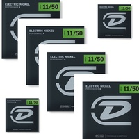 6 Sets Dunlop DEN1150 Electric Guitar Strings Medium / Heavy gauge 11 - 50