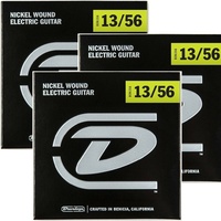 3 Sets Dunlop DEN1356 Electric Guitar Strings Extra Heavy 13 - 56