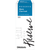 D'Addario Reserve Bass Clarinet Reeds, Strength 3.5, 5 Pack