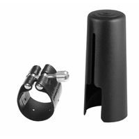 Rovner 1E Dark Ligature with Cap for " Eb Clarinet " or Bb German Nickel Fittings