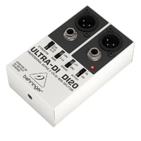 The Behringer Professional Active 2-Channel Ultra-DI DI20 DI Box/Splitter