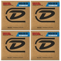 4 sets Dunlop DJN1023 Banjo Strings, Nickel, Medium, .010-.023