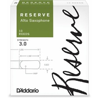 D'Addario Woodwinds Rico Reserve Alto Saxophone Reeds, Strength 3.0, 10-pack