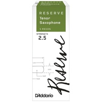 D'Addario Woodwinds Rico Reserve Tenor Saxophone Reeds, Strength 2.5, - 5 pack