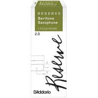 D'Addario Reserve, Baritone Saxophone Reeds, Strength 2.0, 5-Pack
