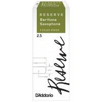 D'Addario Woodwinds Rico Reserve Baritone Saxophone Reeds, Strength 2.5, - 5 Reeds