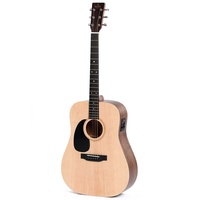 Sigma DMEL Left-Hand Acoustic / Electric  Guitar w/ Solid Spruce Top