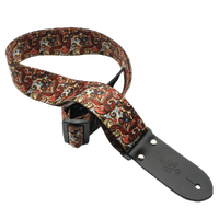 DSL Guitar Strap Paisley Brown DP20-PAIS-BROWN