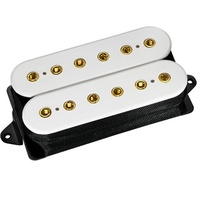 DiMarzio DP227 LiquiFire Neck Humbucker Pickup 50mm Spacing White/Gold