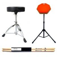 BBT Pack Orange Practice Pad & Stand Vic Firth Nova 5A - DA130 Drum Stool