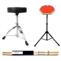 BBT Pack Red Practice Pad & Stand Vic Firth Nova 5A - DA130 Drum Stool