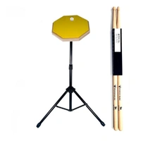BBT 10" Drum Practice Pad with Stand + Vic Firth Nova Angkor 5A Drumsticks