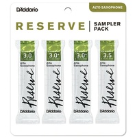 D'Addario Woodwinds DRS-J30 Reserve Alto Saxophone Reed Sampler Pack, 3.0/3.0+/3