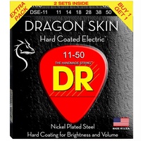 DR Dragon skin K3 Coated Electric Guitar Strings 2 Pack 11 - 50