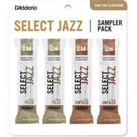 D'Addario Select Jazz Baritone Reed Sampler Pack, 2M/2H