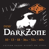 RotoSound DZ10 Nickel Plated Darkzone  Electric Guitar Strings  10 - 60
