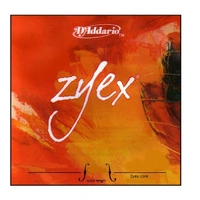 D'Addario Zyex Violin Single Silver D String, 4/4 Scale, Medium Tension