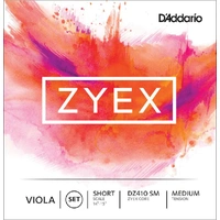D'Addario Zyex Viola String Set, Short Scale, Medium Tension
