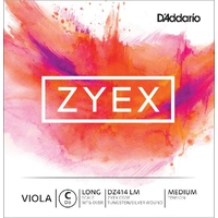 D'Addario Zyex Viola Single C String, Long Scale, Medium Tension