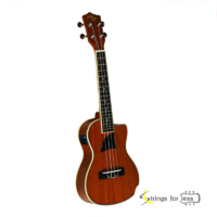 Eddy Finn Ukulele Tenor Acoustic / Electric CutAway Uke Aquila Strings EF-7TE