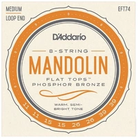 D'Addario EFT74 Flat Tops Medium Mandolin Strings Gauges 11 - 39