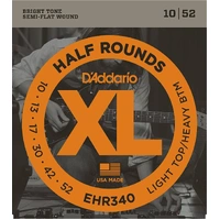D'Addario EHR340 Half Round Electric Guitar Strings Light Top/HB 10 - 52