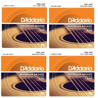 D'Addario EJ15 Phosphor Bronze Extra Light Acoustic Strings  - 4 Sets