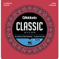 D'Addario EJ27H Student Nylon Classical Guitar Strings, Hard Tension