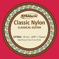 D'Addario EJ27H01 Student Nylon Classical Guitar Single E String Hard Tension
