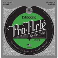 D'Addario EJ29 Classics Rectified Classical Guitar Strings, Moderate Tension