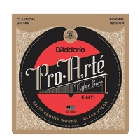 D'Addario EJ47 80/20 Bronze Pro-Arte Nylon Classical Guitar Strings, Normal Tens