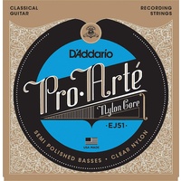 D'Addario EJ51 Pro-Arte Classical Guitar Strings Polished Basses Hard Tension