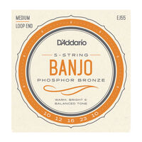 D'Addario EJ55 5-String Banjo Strings, Phosphor Bronze, 10 - 23