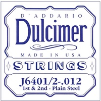 D'Addario EJ6401 Nickel Plated Steel Dulcimer Single 0.012 string